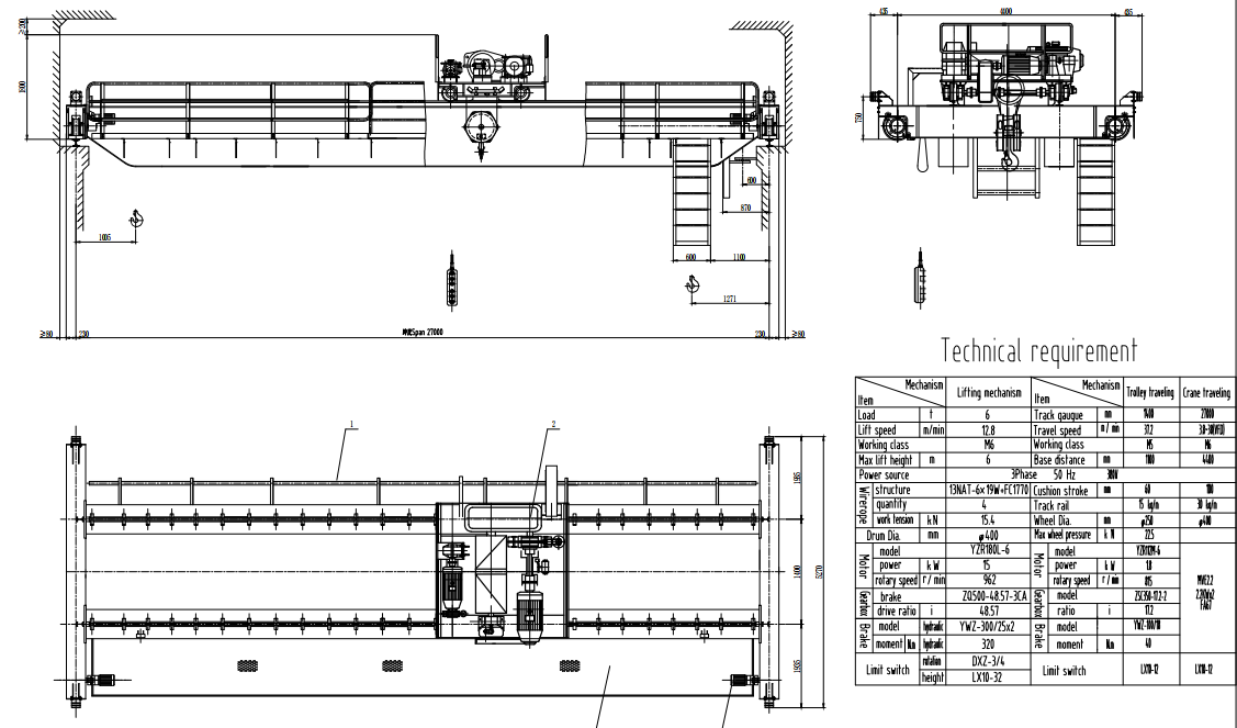 中式双梁桥机QD